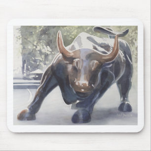 Wall Street Stier durch Paul Jackson Mousepad