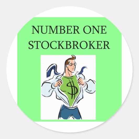 Wall Street Stock Runder Aufkleber (Vorderseite)