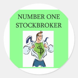 Wall Street Stock Runder Aufkleber