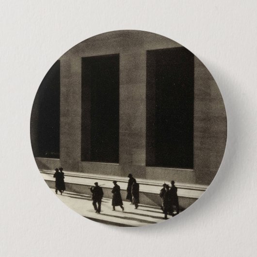 Wall Street (von Paul Strand, 1915) Button (Vorderseite)