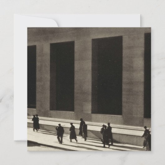 Wall Street (von Paul Strand, 1915) Karte (Vorderseite)
