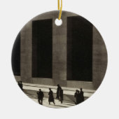 Wall Street (von Paul Strand, 1915) Keramik Ornament (Vorne)