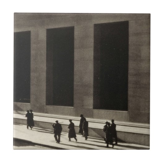 Wall Street (von Paul Strand, 1915) Keramik Tile Fliese (Vorderseite)