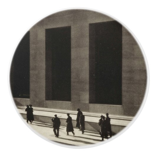 Wall Street (von Paul Strand, 1915) Keramikknauf (Vorderseite)