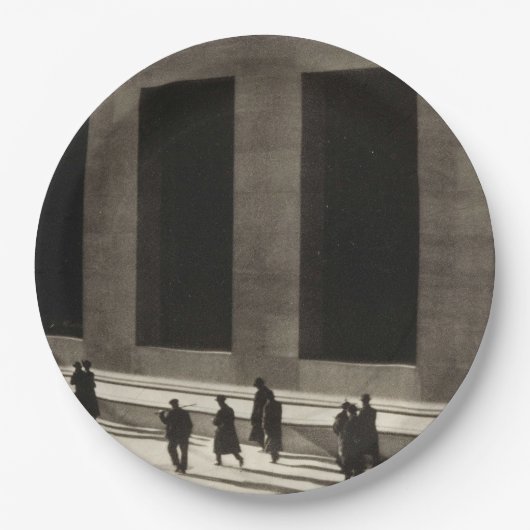 Wall Street (von Paul Strand, 1915) Pappteller (Vorderseite)