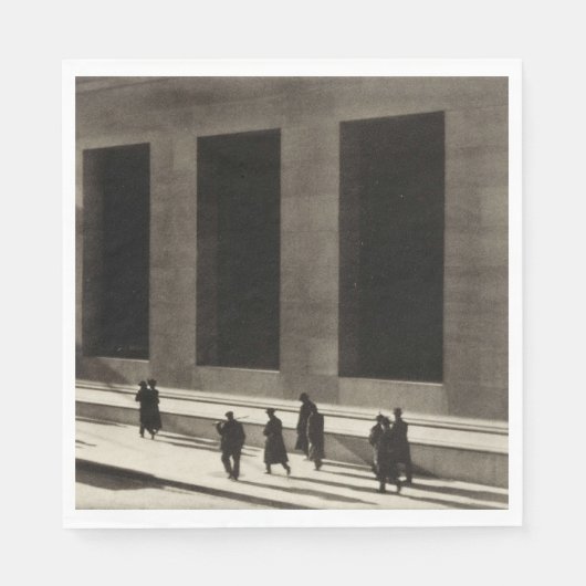 Wall Street (von Paul Strand, 1915) Serviette (Vorderseite)