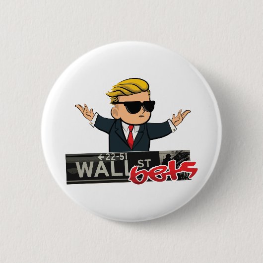 Wall Street-Wetten Button (Vorderseite)