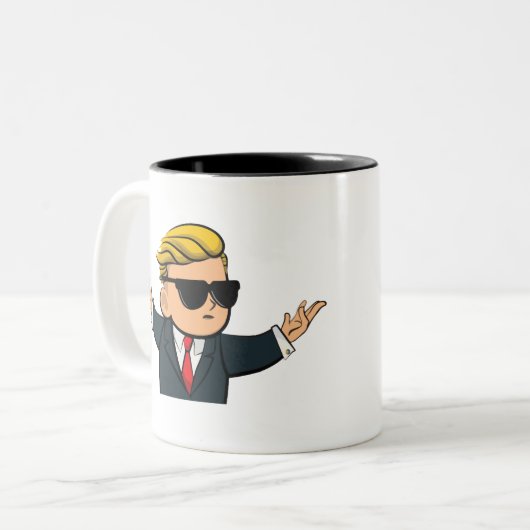 Wall Street-Wetten-Typ Zweifarbige Tasse (Vorderseite Links)