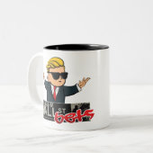 Wall Street-Wetten Zweifarbige Tasse (Vorderseite Links)