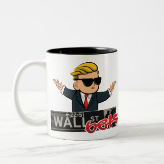 Wall Street-Wetten Zweifarbige Tasse