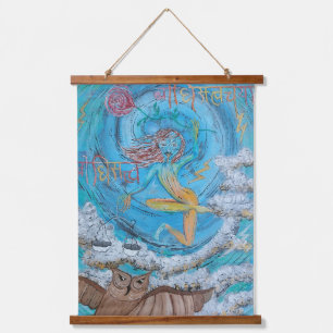 Wall Tapestry - Dakhini Sky Dancer Wandteppich Mit Holzrahmen