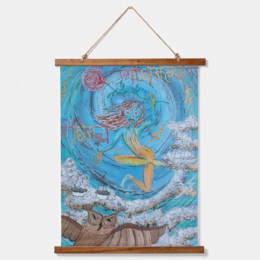 Wall Tapestry - Dakhini Sky Dancer Wandteppich Mit Holzrahmen (Vorderseite)