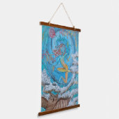 Wall Tapestry - Dakhini Sky Dancer Wandteppich Mit Holzrahmen (Gewinkelt)
