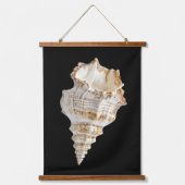 Wall Tapestry of Sea Shell Wandteppich Mit Holzrahmen (Vorderseite)