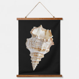 Wall Tapestry of Sea Shell Wandteppich Mit Holzrahmen