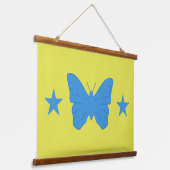 Wall Tapestry with flag of Bady Bassit, Brazil Wandteppich Mit Holzrahmen (Gewinkelt)