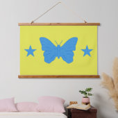 Wall Tapestry with flag of Bady Bassit, Brazil Wandteppich Mit Holzrahmen (Schlafzimmer)