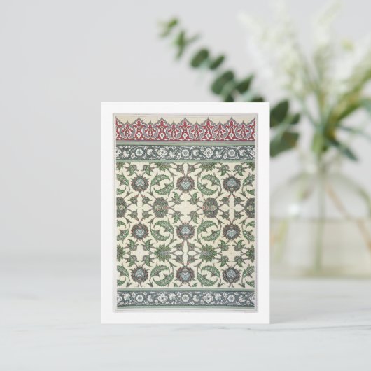 Wall tiles of the Mosque of Cheykhoun, from 'Arab Postkarte (Stehend Vorderseite)