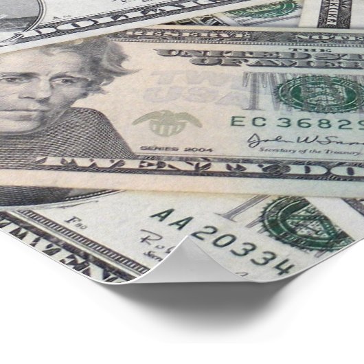 Wall-to-Wall-Geld Poster (Ecke)