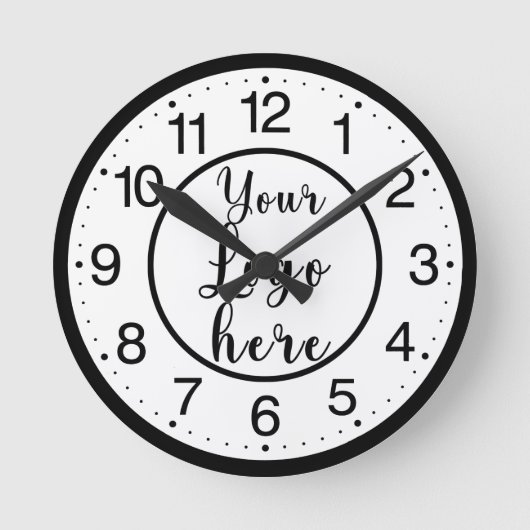 Wall-Uhr, 8" runder Akrylus Runde Wanduhr (Vorderseite)