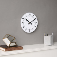 Wall-Uhr, 8" runder Akrylus