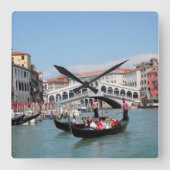 Wall-Uhr am Venedig Quadratische Wanduhr (Vorderseite)