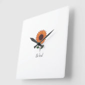 Wall-Uhr Aus "Güte Blüte "Sammlung Quadratische Wanduhr (Winkel)