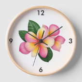 Wall-Uhr der tropischen Blume Uhr (Vorderseite)