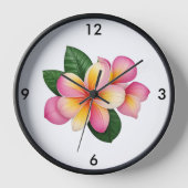 Wall-Uhr der tropischen Blume Uhr (Vorderseite)