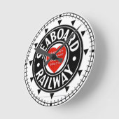 Wall-Uhr für das Logos der Eisenbahn an der Seaboa Runde Wanduhr (Winkel)