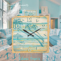 Wall-Uhr für die Beachszene