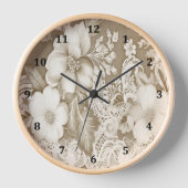 Wall-Uhr in Vintager Spitzenlage Uhr (Vorderseite)