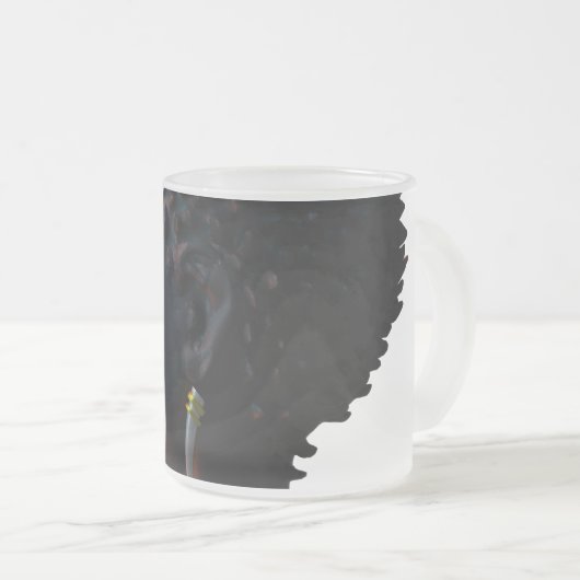 Wall-Uhr Mattglastasse (VorderseiteRechts)