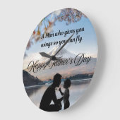 Wall-Uhr mit dem Thema des Vaters Große Wanduhr (Winkel)