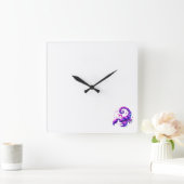Wall-Uhr mit Skorptionssymbol Quadratische Wanduhr (Zuhause)