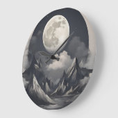 Wall-Uhr-Mond Große Wanduhr (Winkel)