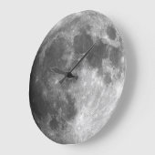 Wall-Uhr - Naher Mondaufgang Große Wanduhr (Winkel)