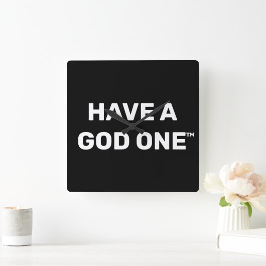 Wall-Uhr Quadratische Wanduhr (Zuhause)