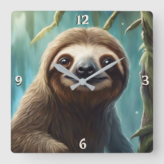 Wall-Uhr Quadratische Wanduhr (Vorderseite)