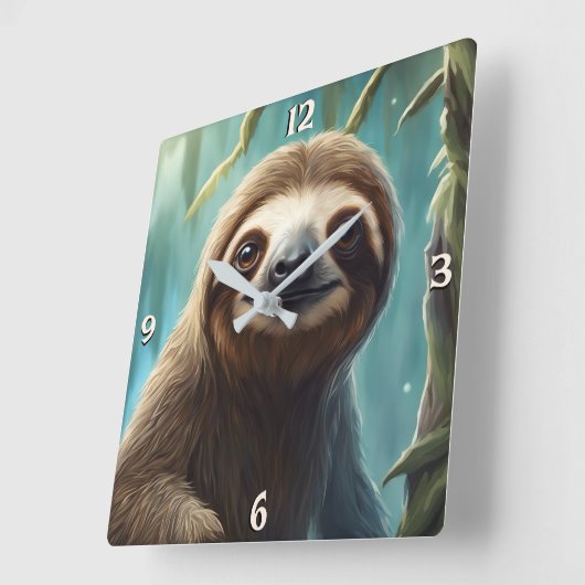 Wall-Uhr Quadratische Wanduhr (Winkel)