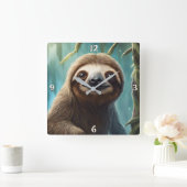 Wall-Uhr Quadratische Wanduhr (Zuhause)