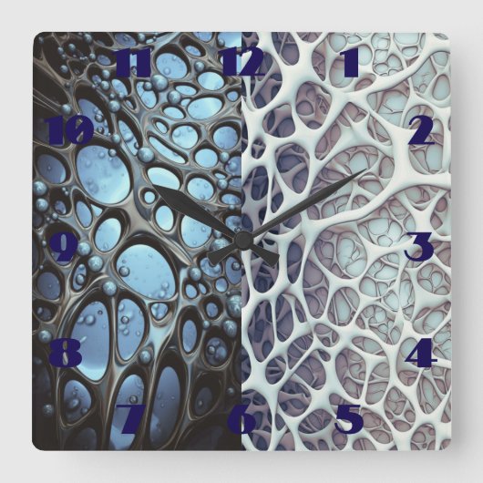 Wall-Uhr Quadratische Wanduhr (Vorderseite)