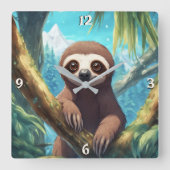 Wall-Uhr Quadratische Wanduhr (Vorderseite)