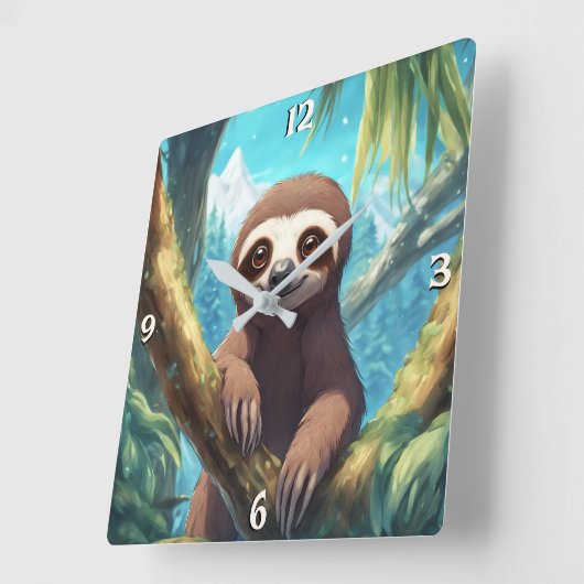 Wall-Uhr Quadratische Wanduhr (Winkel)