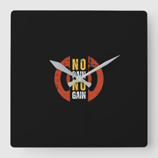 Wall-Uhr Quadratische Wanduhr (Vorderseite)