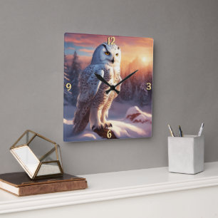 Wall-Uhr Quadratische Wanduhr