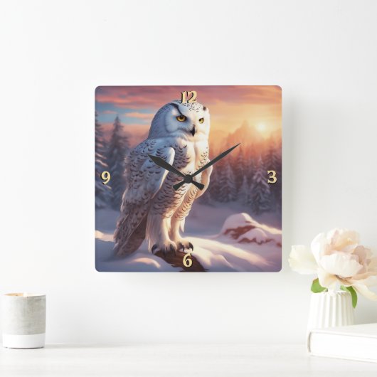 Wall-Uhr Quadratische Wanduhr (Zuhause)