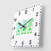 Wall-Uhr Quadratische Wanduhr (Winkel)