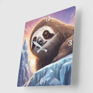 Wall-Uhr Quadratische Wanduhr