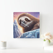 Wall-Uhr Quadratische Wanduhr (Zuhause)